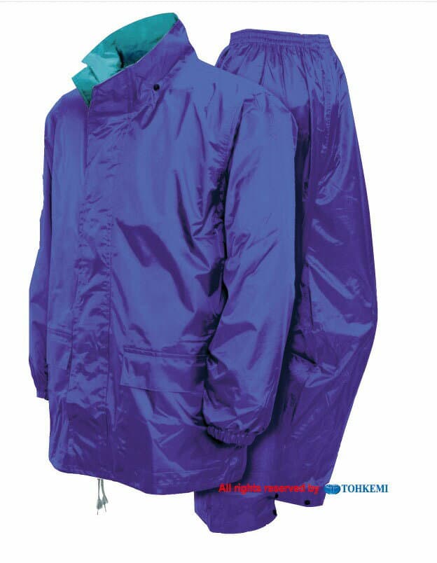 (LINEクーポン有)トオケミ TOHKEMI #4300-3L-N レインRクラフト【3L／ネイビー】 #43003LN レインコート 雨着 ウォータープルーフ 防水 雨合羽 合羽