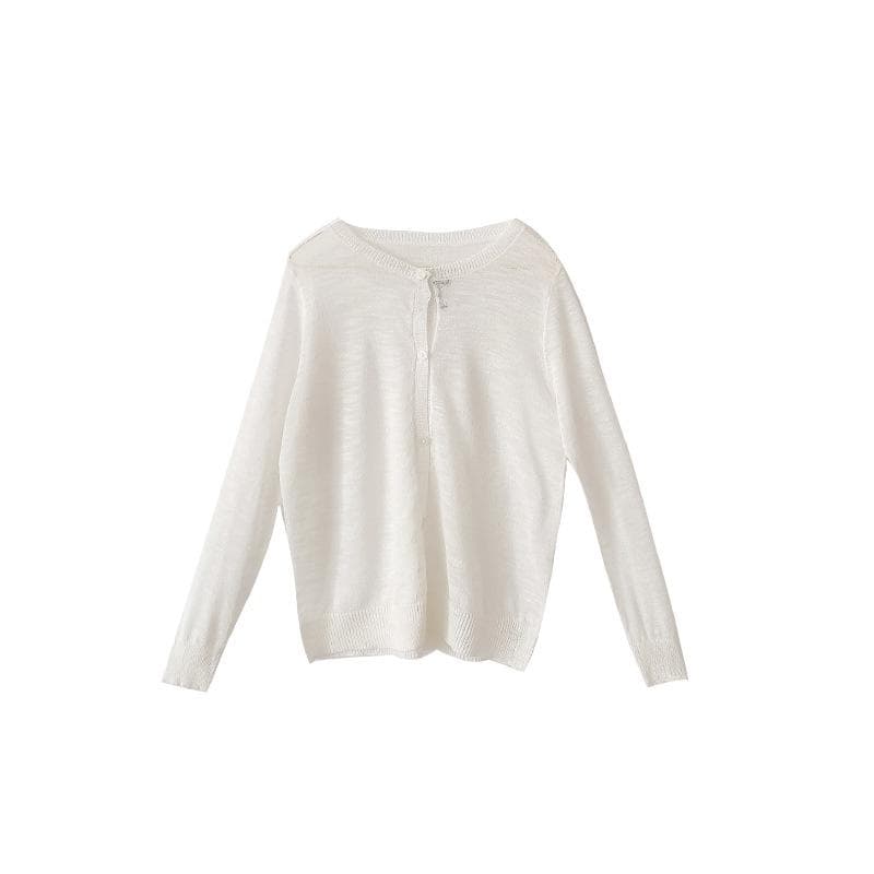 ニット・セーター ガールズ 薄手 女の子 子供服 トップス 長袖 ポリエステル 春夏 普段使い かわいい 韓国 イエロー ピンク系 ホワイト