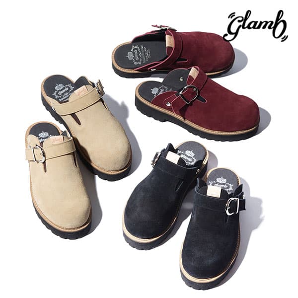 2026 夏 先行予約 6月中旬～下旬入荷予定 グラム サンダル glamb Cow Suede Clog Sandals カウスエードクロッグサンダル 送料無料 キャンセル不可