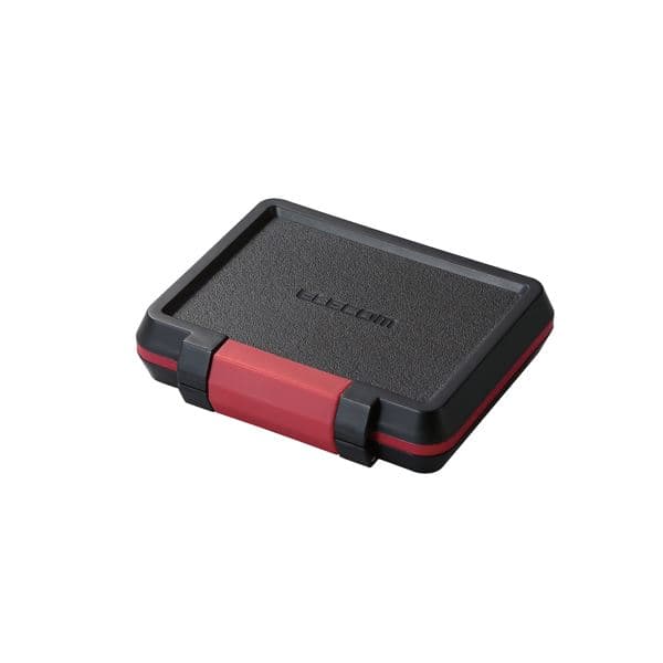 （まとめ） エレコム SD／microSDカードケース（耐衝撃） CMC-SDCHD01BK 【×5セット】 [21]