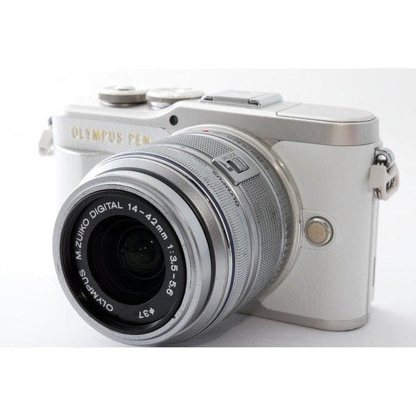 【中古】 オリンパス OLYMPUS E-PL9 レンズセット ホワイト ホワイト 美品 Wi-Fiで 付 当店保証30日間 人気 フォトプリンタ 中古