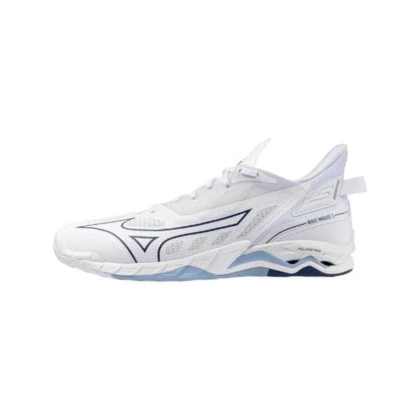 ミズノ(MIZUNO) ハンドボールシューズ ウエーブミラージュ5 X1GA235097 ホワイト×ネイビー