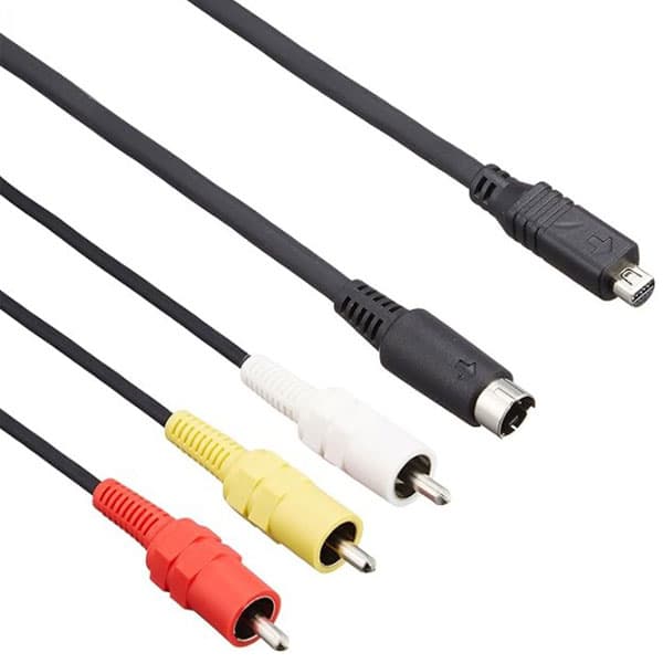 [送料無料][S端子あり] SONY ソニー AVケーブル VMC-15FS VMC-30FS 互換品 1.2m | ハンディカム デジタルビデオカメラ サイバーショット テレビ接続 赤白黄 三色ケーブル 汎用