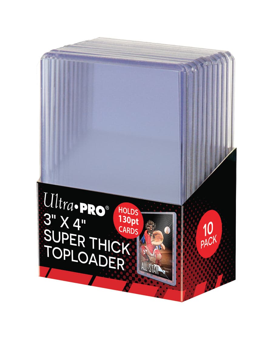【ウルトラプロ UltraPro 収集用品】トップローダー 130PT 4mm厚 10枚入りパック 3x4 (#82327)