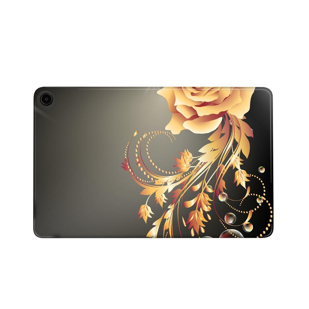 fire max 11 専用 ファイヤーマックス タブレット 専用スキンシール カバー ケース 保護 フィルム ステッカー デコ アクセサリー デザイン 005941 花