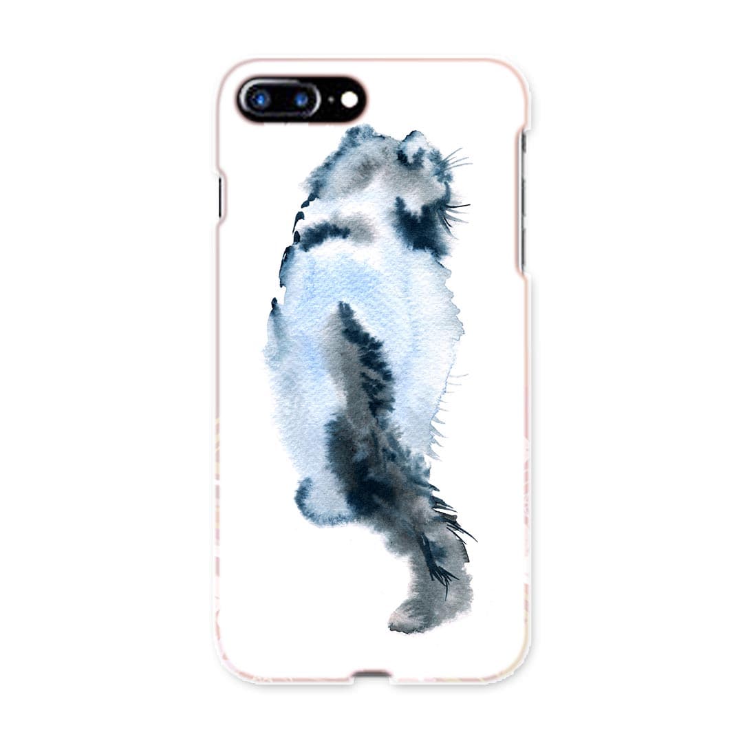 iphone8plus iphone 8 plus アイフォーン softbank ソフトバンク スマホ カバー スマホケース スマホカバー PC ハードケース 014787 猫　後ろ姿　動物