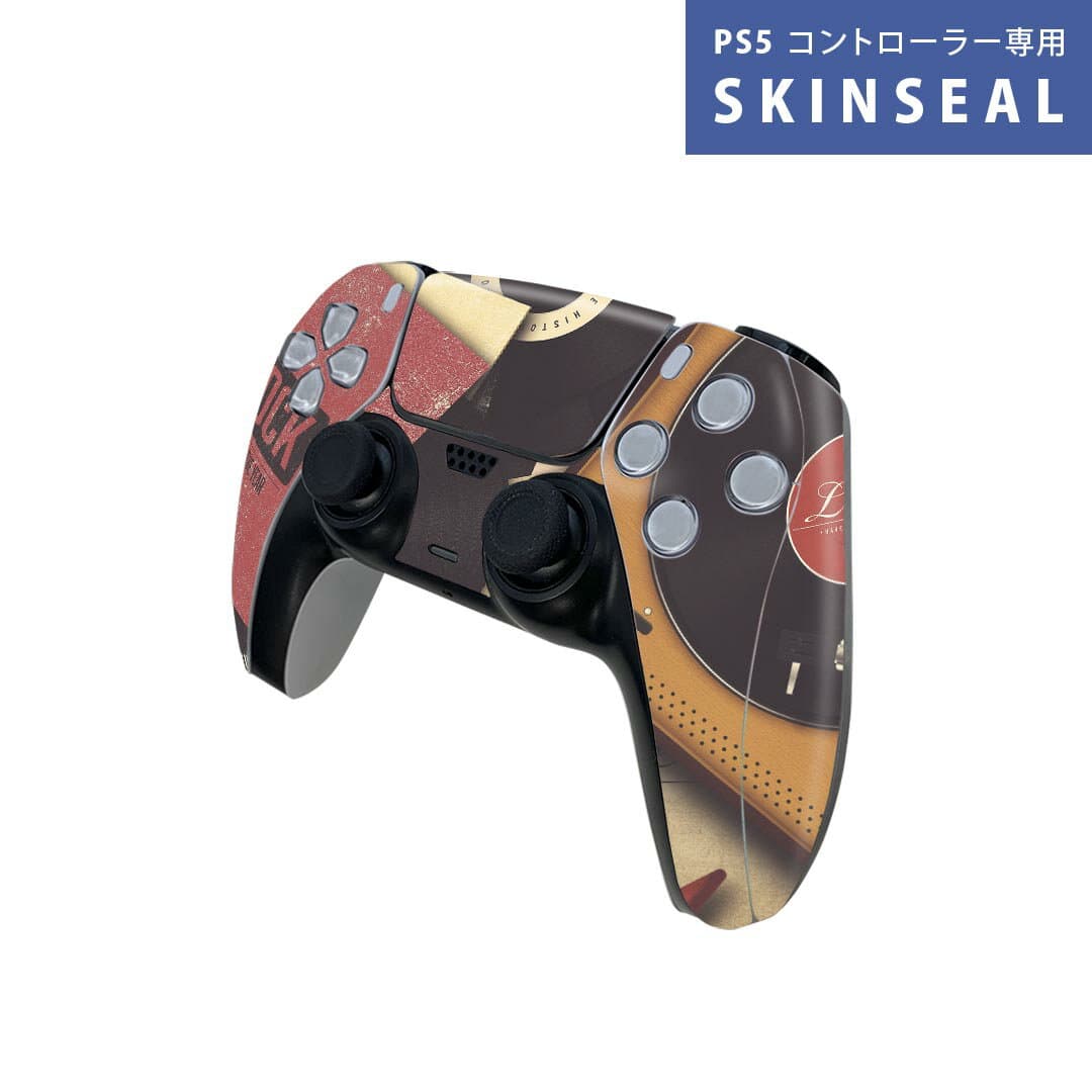 PS5用 ワイヤレスコントローラー 専用 スキンシール おしゃれなスキンシール 貼るだけでかんたんドレスアップ 気軽に着せ替えが楽しめるデザインステッカー