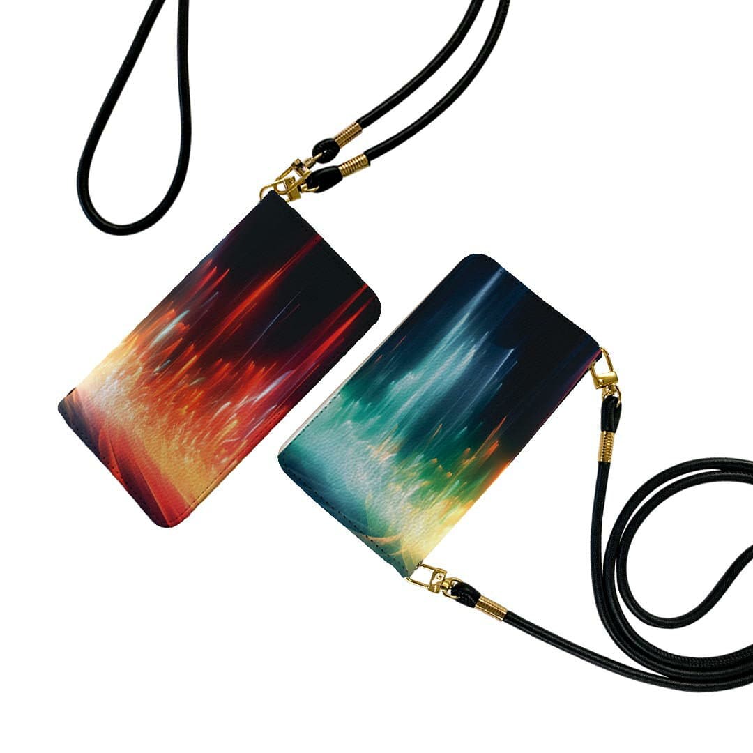 Galaxy A55 5G 用 手帳型ケース SC-53E / SCG27 共通対応 ケース ストラップ付き ショルダー スマホ 落下防止 手帳型 マグネット式 ピタッと閉まる スマホカバー 肩掛け 斜めかけ 033517 光 ライト