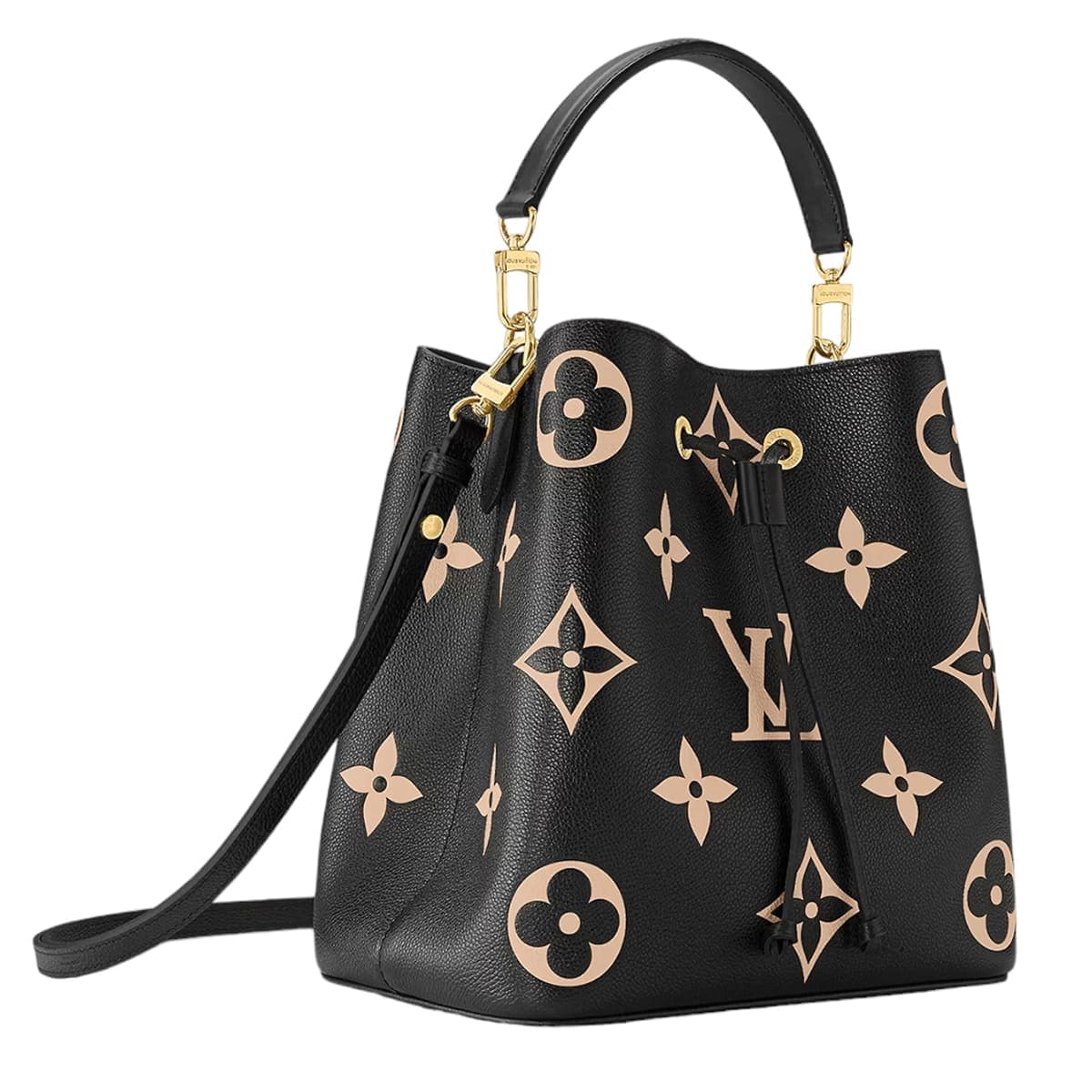 【P3倍】ルイヴィトン モノグラム バッグ レディース LOUIS VUITTON バッグ ショルダーバッグ バイカラー モノグラム アンプラント レザー ネオノエ MM ブラック ベージュ M45497 ショルダーバッグ レディース ルイ ヴィトン 通販 thumbnail 3