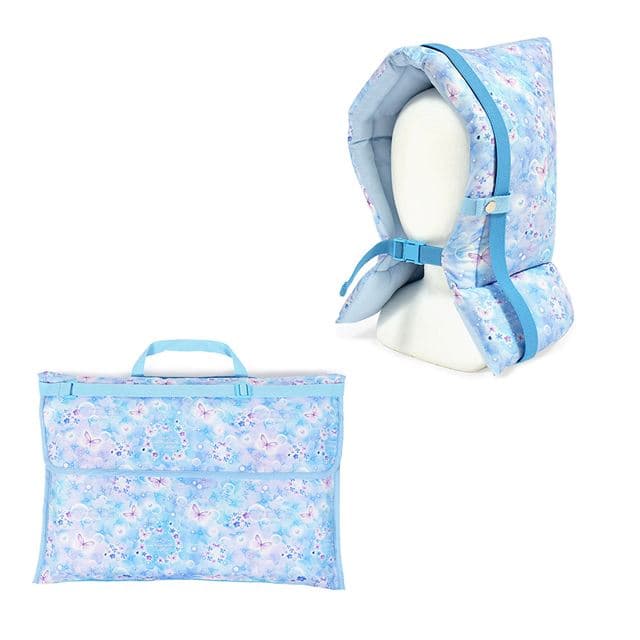 【防災頭巾 カバー 2点 セット スタンダードタイプ セット】入園入学シリーズ ムーンライトバタフライ 入園入学祝い 進学祝い 入園 入学 通園 通学 入園入学祝い 進学祝い 幼稚園 保育園 小学校