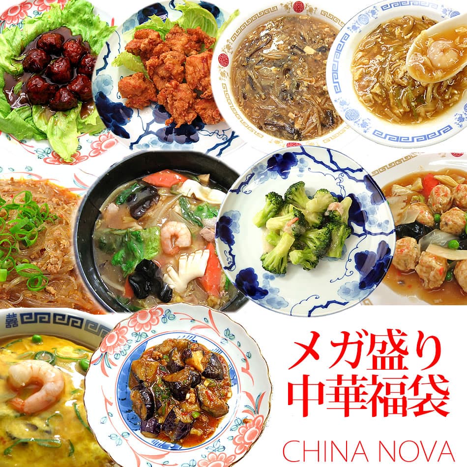 メガ盛り10種10食中華福袋セット 送料無料 ギフト 時短 調理 中華 あす楽 食べ物 プレゼント 惣菜 湯煎 調理済み 詰め合わせ 冷凍食品 総菜 お取り寄せグルメ おかず レトルト 贈り物 食品福袋 お試し 業務用 美味しい