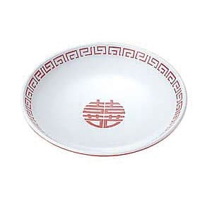 メラミン食器 取り皿 喜喜柄　14cm（瑞祥 中華取皿 喜喜模様）