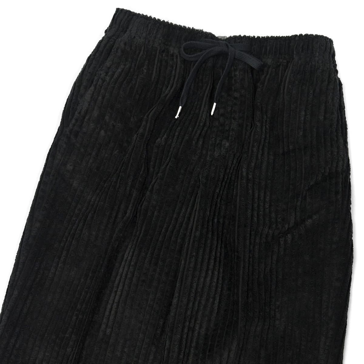 Cellar Door【セラードアー】ワンプリーツパンツ ALFRED COULISSE 99 コットン コーデュロイ ブラック