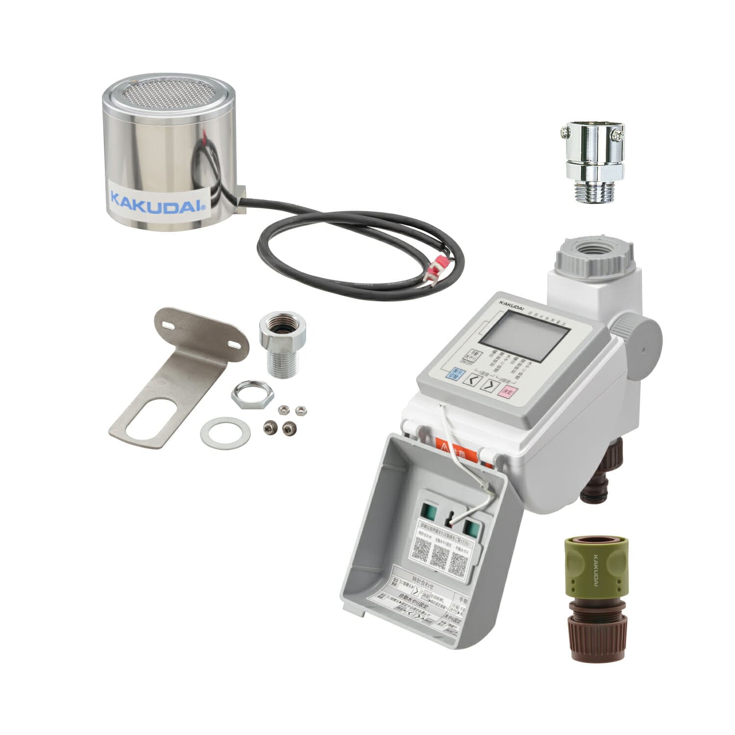 カクダイ/GAONA/ガオナ 【GA-QE019】ソーラー発電潅水コンピューター(雨センサーつき) これエエやん〔▽〕