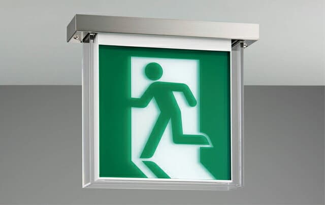 β東芝 照明器具【FBK-20751L-LS17】防湿防雨天井直付片面誘導灯 本体のみ 受注生産 {B}