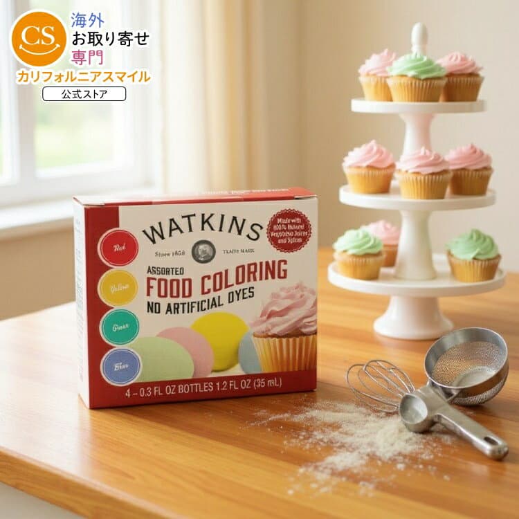 【ポイントUP★2日20時-15日】[6個セット]ワトキンス アソートフードカラーリング 4色 35mlWatkins FOOD COLORING ASSRTD 4PK 1.2FO 【お取り寄せ商品】【合わせて買いたい】