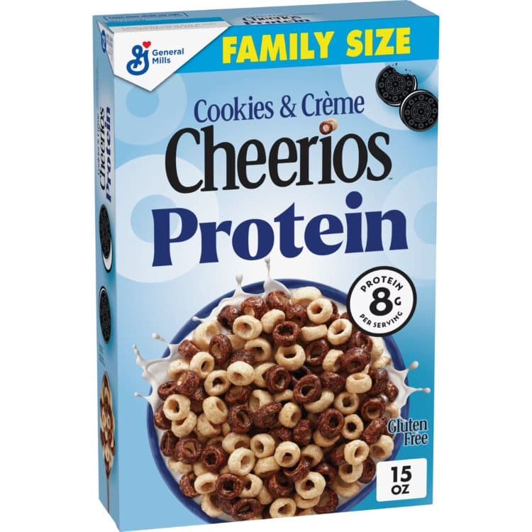 【ポイントUP★2日20時-15日】チェリオス プロテインシリアル クッキー＆クリーム タンパク質8g 425g Cheerios Protein Cereal, Cookies and Creme, 8g Protein, Family Size, 15 oz 【お取り寄せ商品】