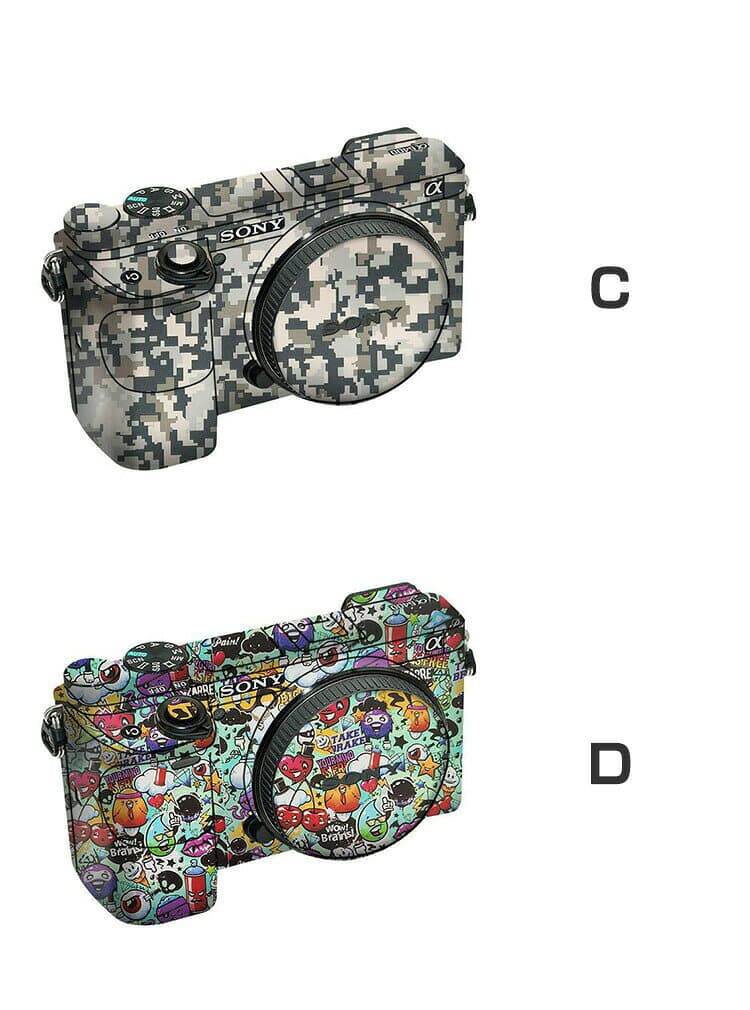 SONY ソニー a6000 ILCE-6000 アクセント スキンシール PVC素材を使用 カメラのボディ保護 カメラアクセサリー キズ防止 防水・防油 マルチカラー 簡単な取り付け thumbnail 3