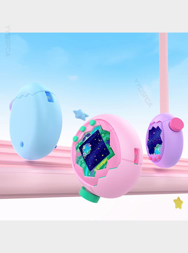 Tamagotchi Paradise ケース 耐衝撃 たまごっちパラダイス カバー シリコン素材 CASE ミニゲーム機保護ケース パープルスカイ ピンクランド ブルーウォーター ストラップ付き 落下防止 人気 おすすめ おしゃれ 携帯ゲーム機保護カバー tamagotchi paradise ソフトケース thumbnail 3