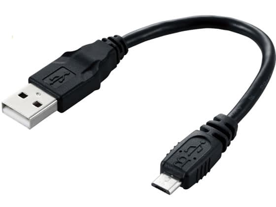 【お取り寄せ】エレコム Micro-USB A-MicroBケーブル 15cm MPA-AMB015BK USBケーブル A to microB ケーブル 電源タップ 配線パーツ 家電