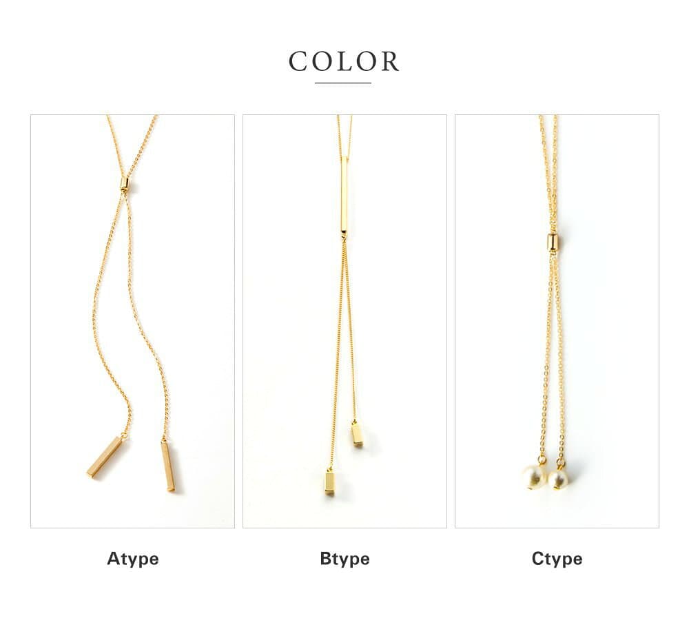 【金属アレルギー対応】選べる ネックレス ロングネックレス ニッケルフリー 18kコーティング ラリエット レディース シンプル チェーン パール 大人 華奢 オフィス 通勤 きれい thumbnail 3