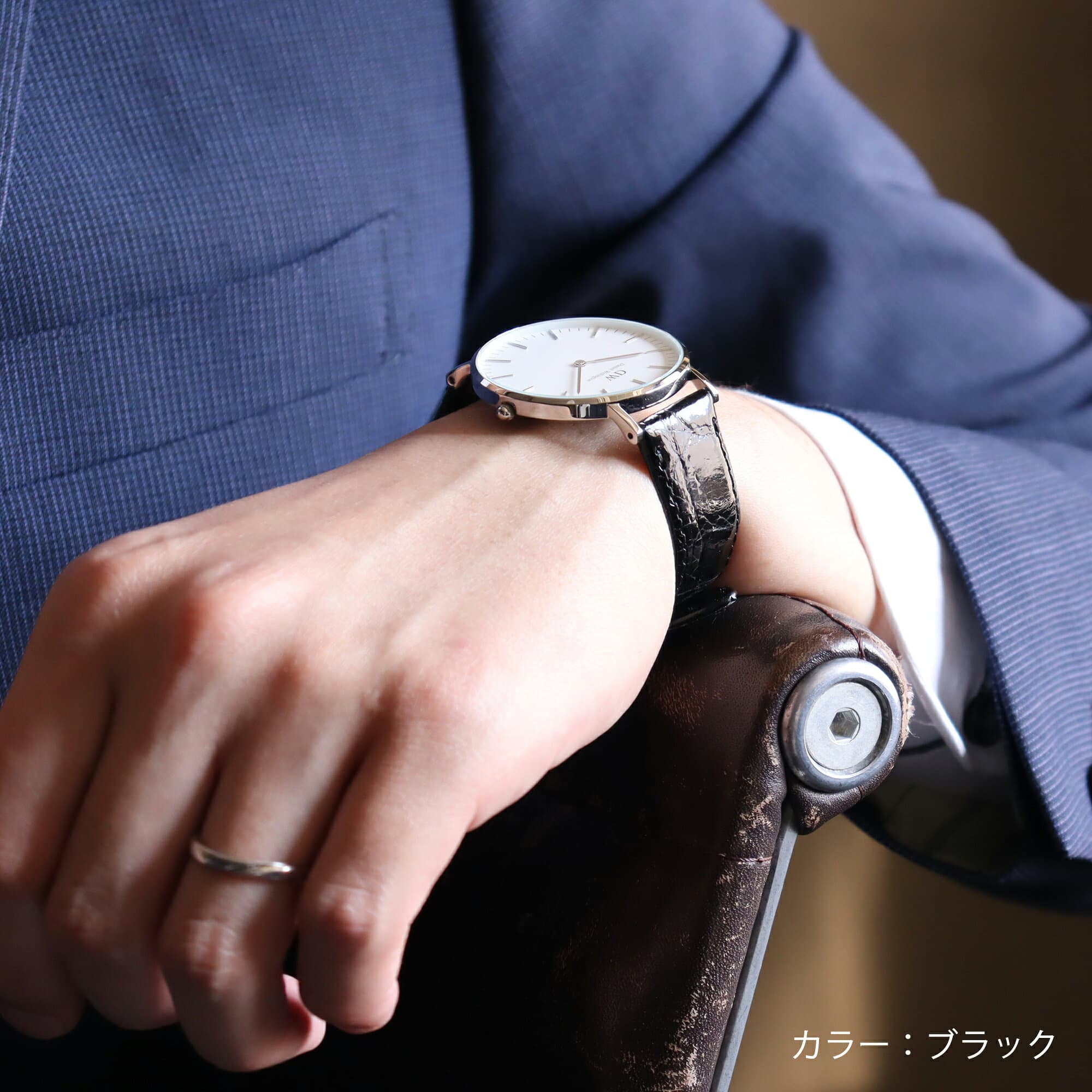 10mm 11mm 12mm 13mm 14mm 15mm 16mm 17mm 18mm 19mm 20mm カイマン 時計 ベルト バンド 革ベルト 時計ベルト 時計バンド 腕時計ベルト 腕時計バンド ワニ革 本革 革 レザー ワニ ツヤ シャイニング BAMBI バンビ メンズ レディース アンティーク ばね棒付き BWE129 BWE029 thumbnail 2