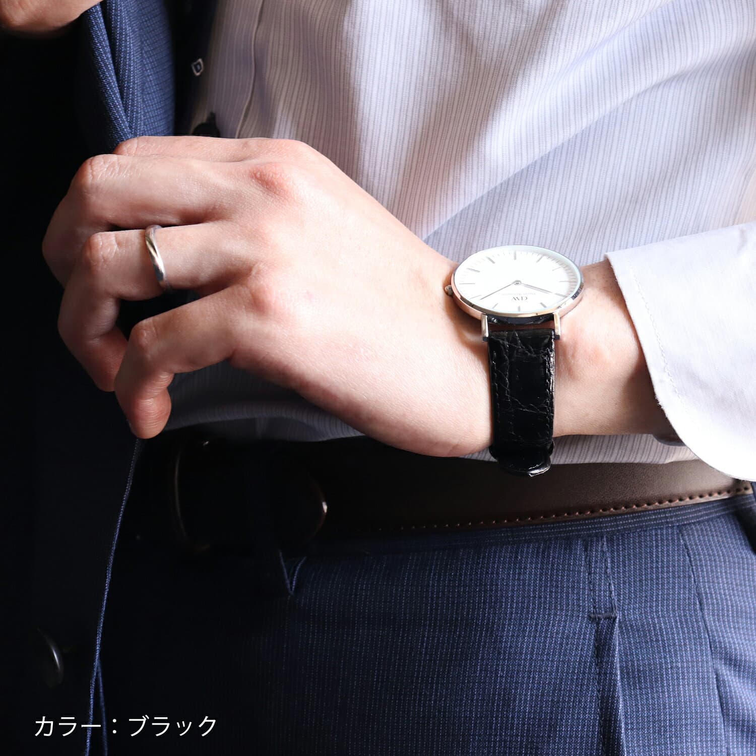 10mm 11mm 12mm 13mm 14mm 15mm 16mm 17mm 18mm 19mm 20mm カイマン 時計 ベルト バンド 革ベルト 時計ベルト 時計バンド 腕時計ベルト 腕時計バンド ワニ革 本革 革 レザー ワニ ツヤ シャイニング BAMBI バンビ メンズ レディース アンティーク ばね棒付き BWE129 BWE029 thumbnail 3