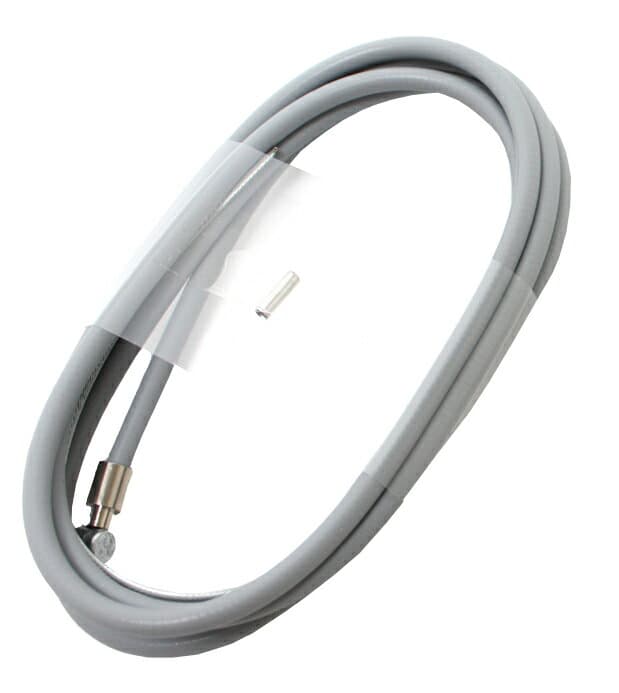 自転車 ブレーキワイヤー ケーブル 65cm ライナー入 グレー 前輪 フロント タイコ アウターケーブル パッケージ削減