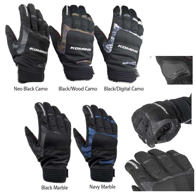 ☆* 【KOMINE】GK-801 ウインターグローブ-カルタゴ　 コミネ W-Gloves-CARTHAGE 防寒　保温　冬用　寒さ対策 プロテクター【バイク用品】 thumbnail 2