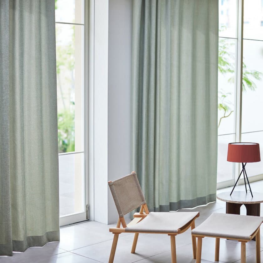 川島織物セルコン オーダーカーテン FELTA(フェルタ)▼ソフトウェーブ縫製(形態安定加工) 下部3ッ巻(100mm) オーバーサイズ対応(広幅) ドレープ(厚地)カーテン 約2倍ヒダ 両開き▼FT7027〜7036 防炎 ウォッシャブル【製品幅10巾 6750〜7500×製品高さ1010〜1200mm】