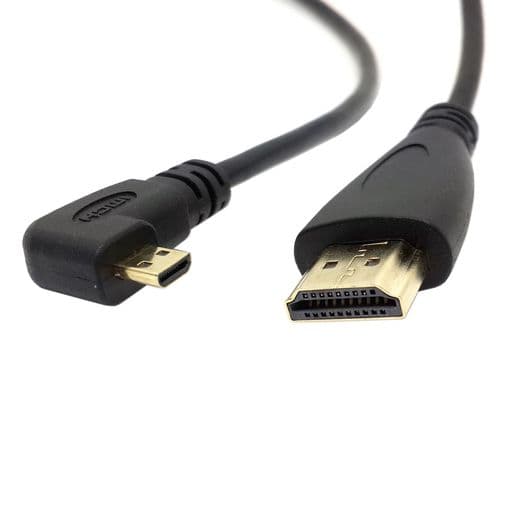 Chenyang左角度90度マイクロHDMI-HDMIオスV1.4ケーブル150cm4K2K携帯電話&タブレット用