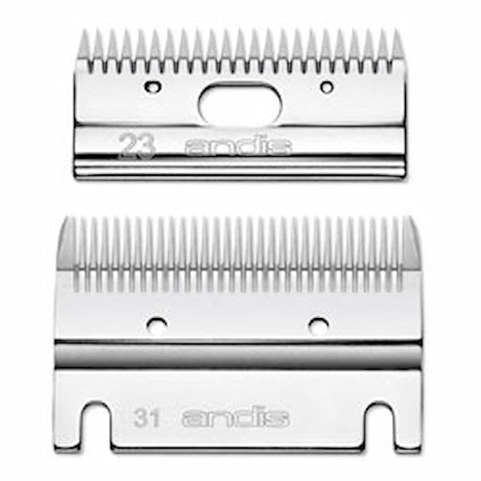 酪農用 畜産用 バリカン アンデス andis 替刃 【 アンデス 標準刃セット 31-23歯 】 2.5mm刃 上下刃セット 大型バリカン クリッパー ハイニガー オースター アンディス ANDIS Heiniger Oster AESCULAP トリミング