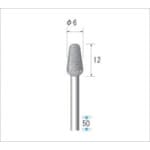 ナカニシ 電着ダイヤモンドバー テーパー先丸型 6×12×軸3 ＃130 12347 [1062-00002832]