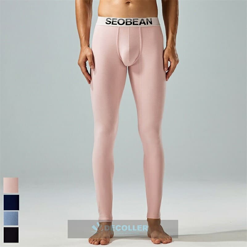 タイツ メンズ 無地 コットン 防寒男性 レギンスロングスパッツ sb240401