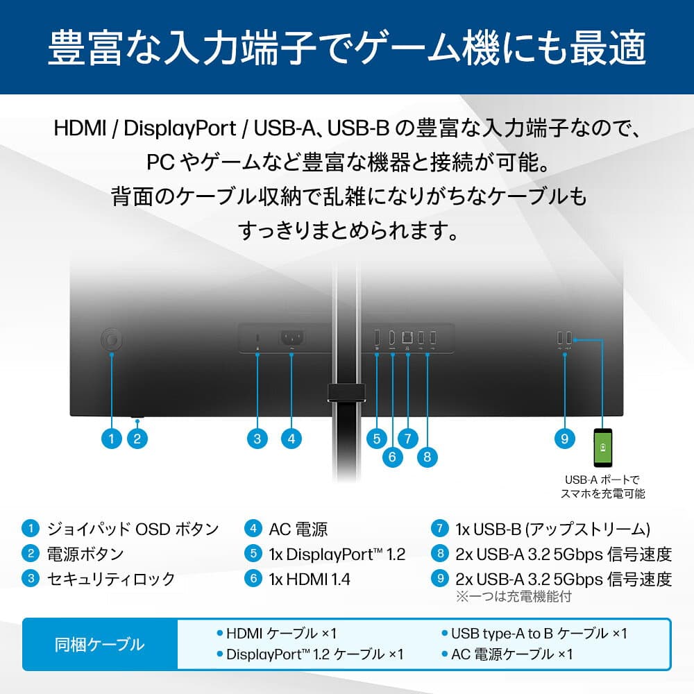 【HP大決算祭り ～10/9（金） 9:59まで】【HP公式】モニター 新品 フルHD HP Series 5 Pro 527pf 27インチFHDモニター IPS 27型 角度調整 高さ調整 VESA 120Hz 液晶 HDMI DisplayPort USB PS5 Switch 3年保証 転送不可 (型番：B28F5UT） thumbnail 3