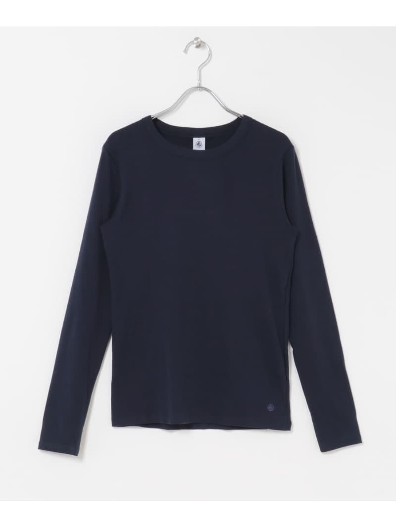 PETIT BATEAU クルーネック長袖Tシャツ URBAN RESEARCH DOORS アーバンリサーチドアーズ トップス カットソー・Tシャツ ブラック ホワイト ネイビー【送料無料】[Rakuten Fashion] thumbnail 2