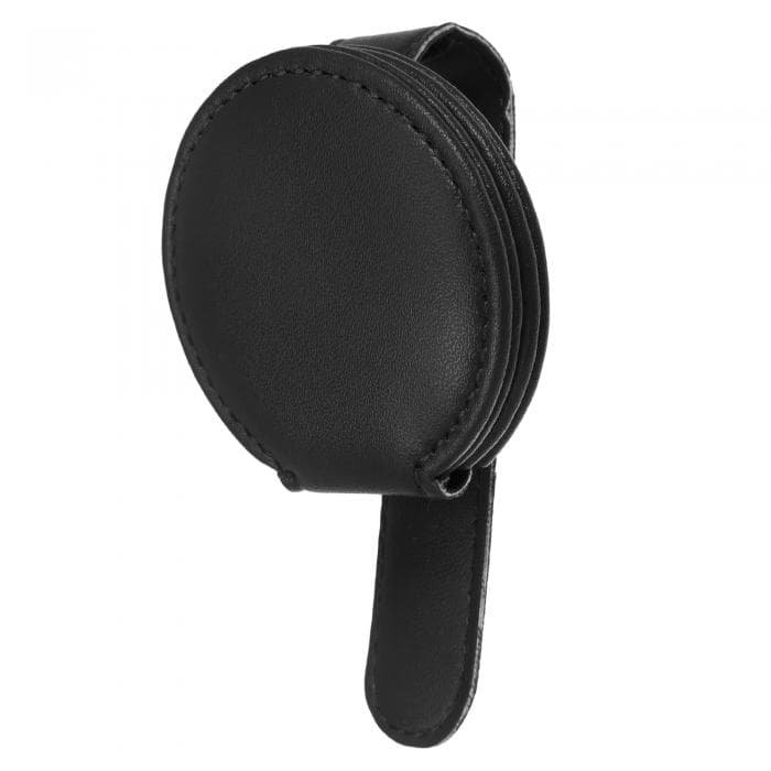 uxcell 車のメガネホルダー サンバイザークリップ 眼鏡磁気 サングラスオーガナイザー 眼鏡収納用品 人口皮革 ブラック