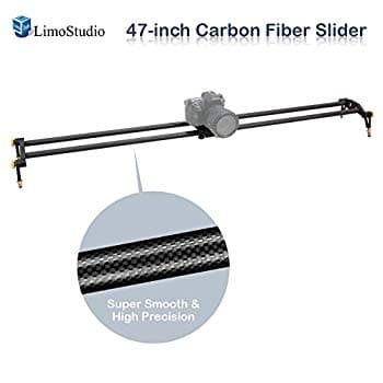 【中古】(未使用・未開封品)　LimoStudio 47-inch DSLRカメラスライダードリートラック、ビデオスタビライザー、カーボンファイバーレールシステム、滑らかな高精度軸受スライ 0pbj0lf