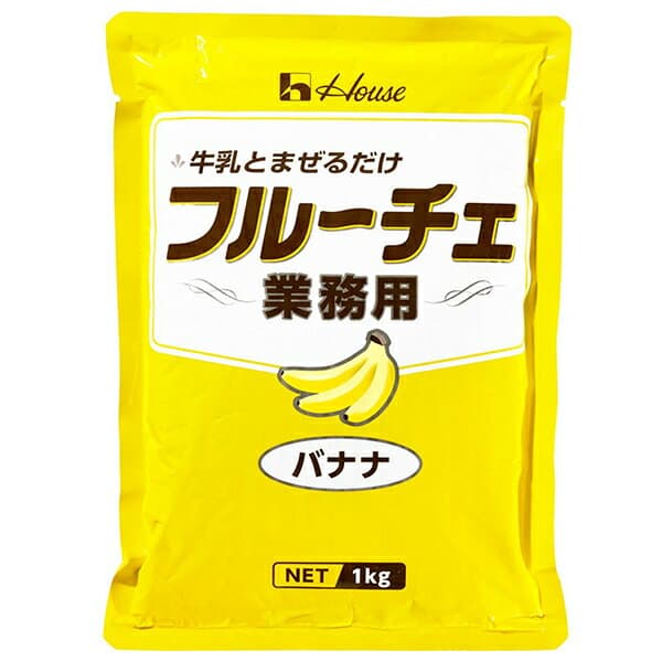 ハウス食品 業務用フルーチェ バナナ 1kg×6袋入×(2ケース)｜ 送料無料 お菓子 おやつ デザート ばなな 業務用