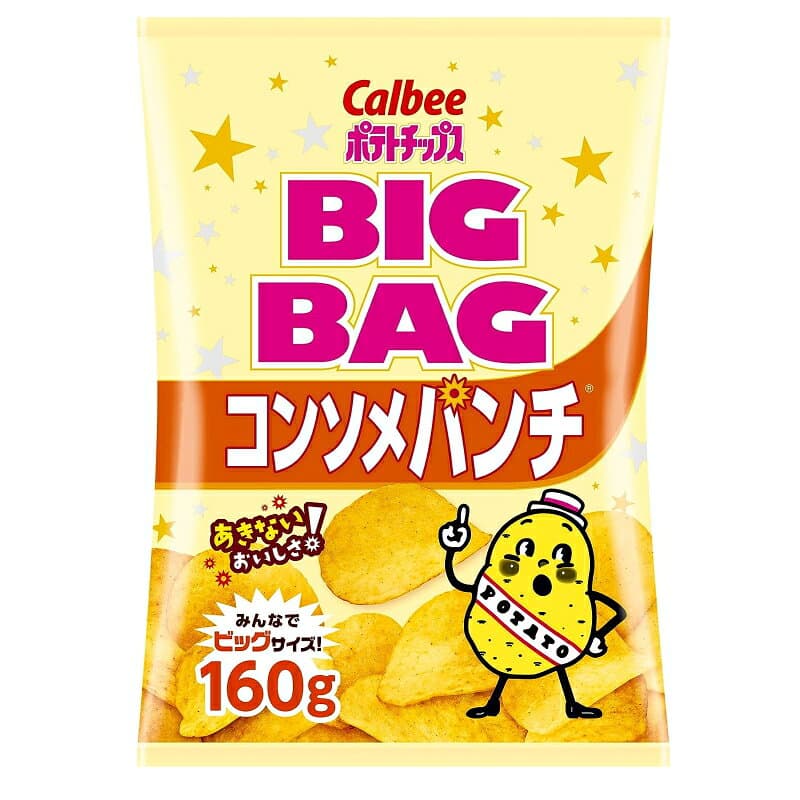 カルビー ポテトチップス BIGBAG(ビッグバッグ) 160g 3種各4袋セット(計12袋) うすしお・のりしお・コンソメパンチ お菓子 スナック菓子 thumbnail 3