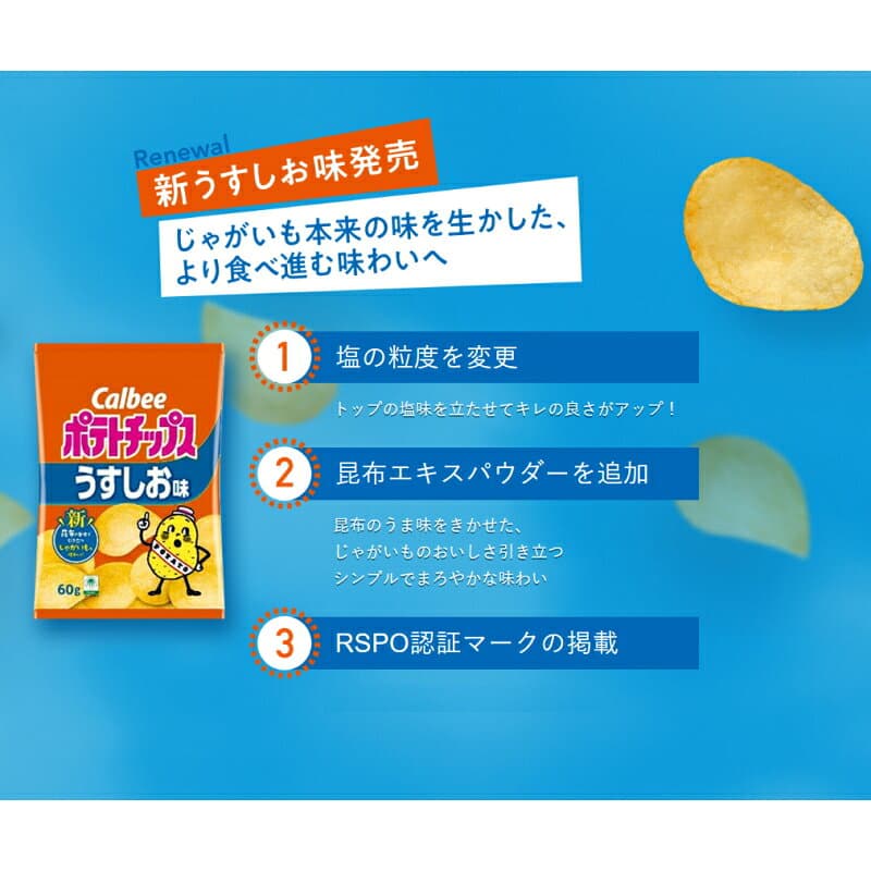 カルビー ポテトチップス BIGBAG(ビッグバッグ) 160g うすしお味 1ケース(12袋) thumbnail 3