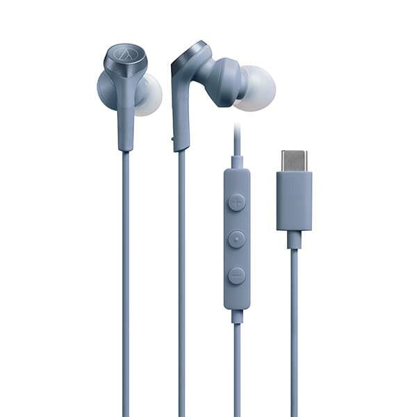 【マラソン限定★抽選で最大100%ポイントバック！(要エントリー)】audio-technica オーディオテクニカ ATH-CKS330C BL ブルー 有線 イヤホン リモコン付き USB-C thumbnail 2