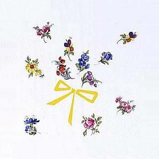 陶芸 上絵／デザイン転写紙セット (有鉛) NO．6　花（小） 2×2cm　100ピース