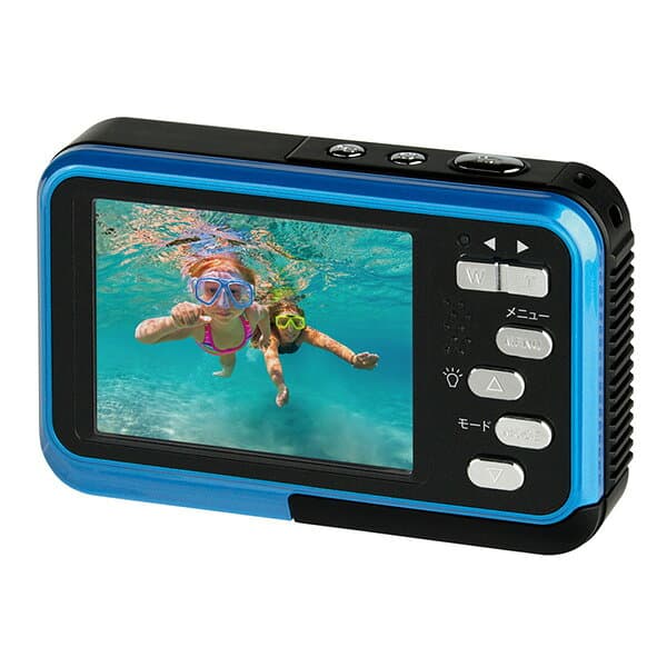 コンパクトデジタルカメラ 防水仕様 800万画素 (防水 IPX8 / 防塵 IP5X) フルHD動画撮影 軽量135g USB充電 液晶モニター KC-WP06 水中カメラ 乾電池 デジカメ デジタルカメラ デジタル防水カメラ コンパクト ケンコー KENKO 【送料無料】 thumbnail 2