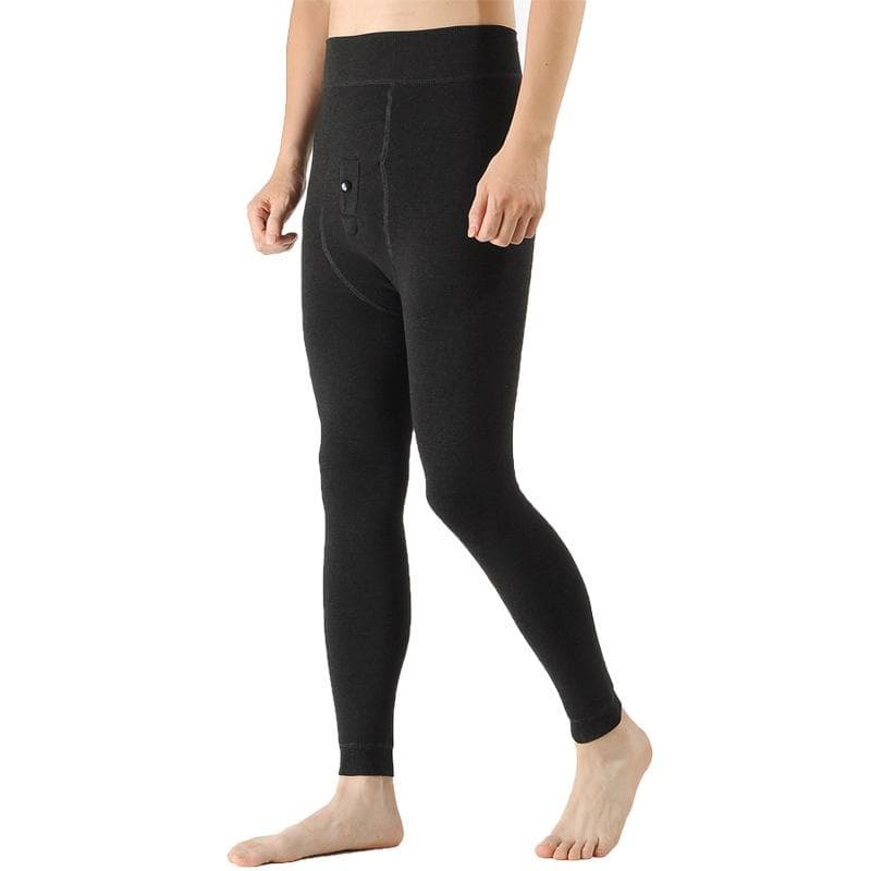 ズボン メンズ 男性用 あったかインナー 裏起毛 防寒 厚手 ニット スパッツ レギンス タイツ 大码 暖か 伸縮性 無地 ブラック 黒 深グレー