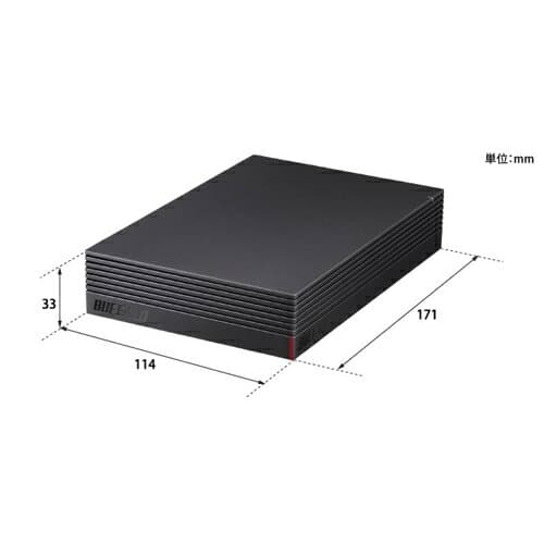 バッファロー BUFFALO HD-EDS4U3-BE パソコン&テレビ録画用 外付けHDD 4TB HDEDS4U3BE thumbnail 3