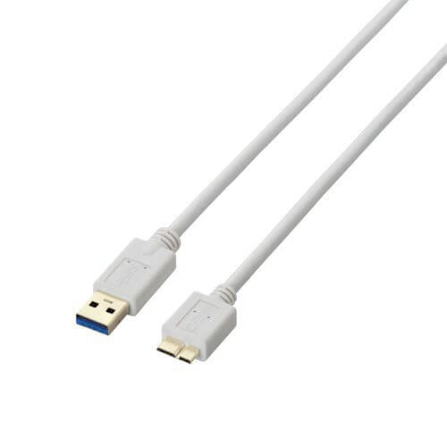 エレコム(ELECOM) USB3-AMB05WH ホワイト USB3.0ケーブル A-microB 0.5m