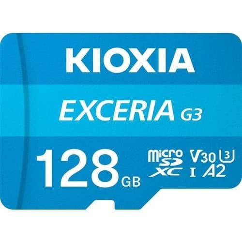 キオクシア(KIOXIA) KMU-C128G EXCERIA G3 microSDXC UHS-I U3 V30 C10 A2 メモリカード 128GB