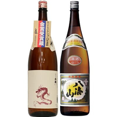 【お買い物マラソンポイント2倍】白龍 新潟純米吟醸 龍ラベル 1.8Lと八海山 普通酒 1.8L日本酒 2本 飲み比べセット 日本酒 飲み比べ ギフト