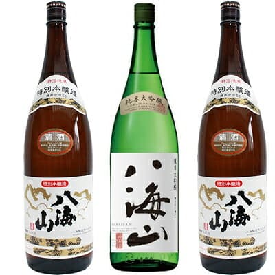 【お買い物マラソンポイント2倍】八海山 特別本醸造 1800mlと八海山 純米大吟醸 1800ml と 八海山 特別本醸造 1800ml 日本酒 3本セット